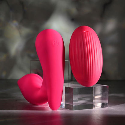 Gender X ALL ABOUT THE BASS - Pink USB Rechargeable Wearable Vibrator with Wireless Remote - GX-RS-5599-2