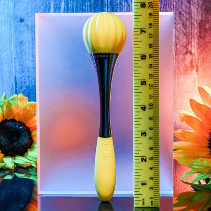 Gender X SUNFLOWER - Yellow 20 cm USB Rechargeable Massage Wand - GX-RS-8850-2