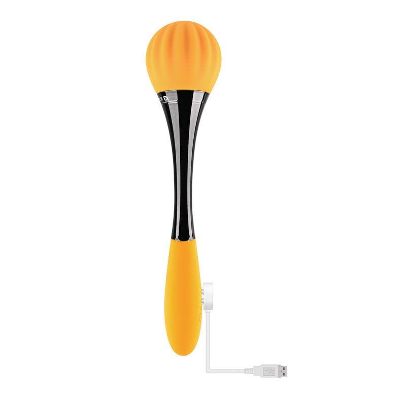 Gender X SUNFLOWER - Yellow 20 cm USB Rechargeable Massage Wand - GX-RS-8850-2