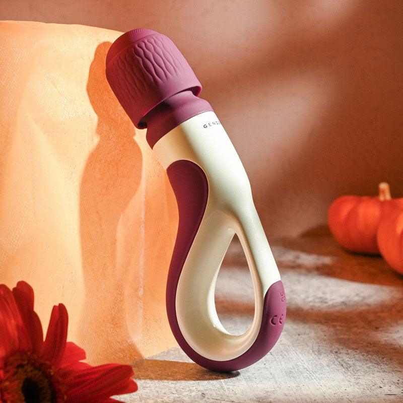 Gender X HANDLE IT - Purple/White USB Rechargeable Massager Wand - GX-RS-8874-2