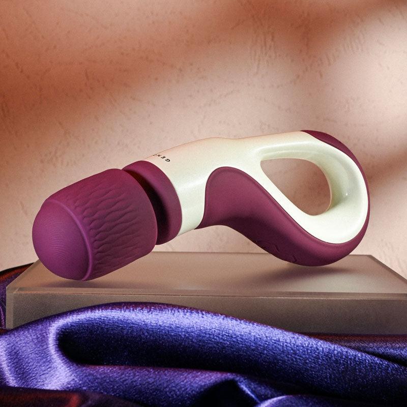 Gender X HANDLE IT - Purple/White USB Rechargeable Massager Wand - GX-RS-8874-2