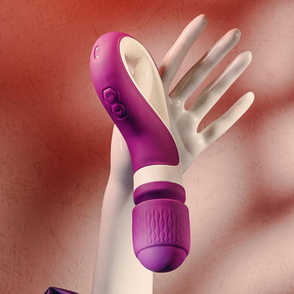 Gender X HANDLE IT - Purple/White USB Rechargeable Massager Wand - GX-RS-8874-2