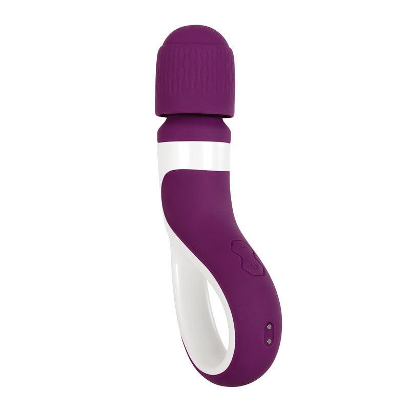 Gender X HANDLE IT - Purple/White USB Rechargeable Massager Wand - GX-RS-8874-2