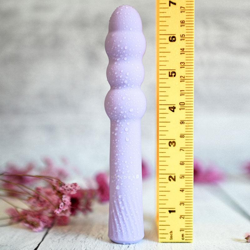 Gender X BUMPY RIDE - Purple 17.4 cm USB Rechargeable Vibrator - GX-RS-8898-2