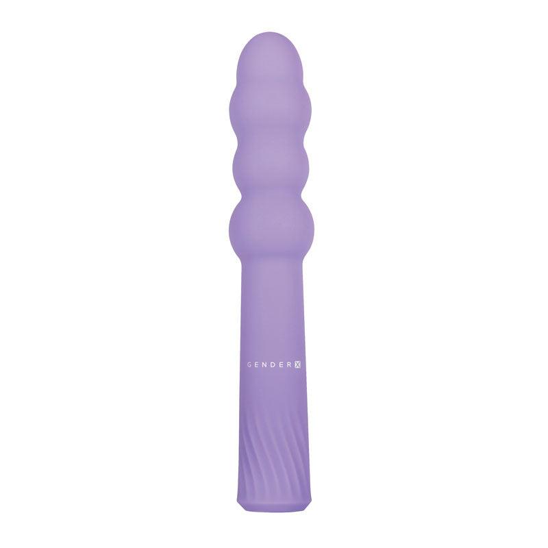 Gender X BUMPY RIDE - Purple 17.4 cm USB Rechargeable Vibrator - GX-RS-8898-2