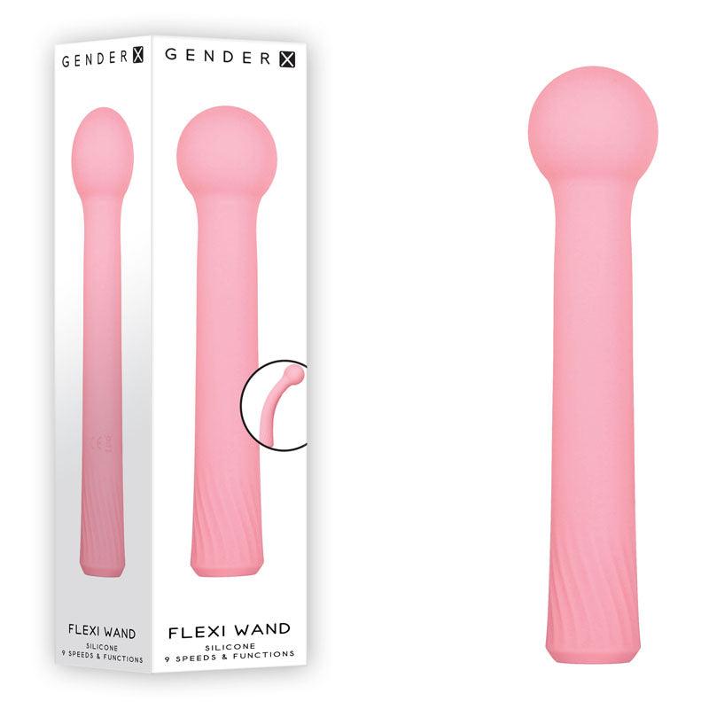 Gender X FLEXI WAND - Pink 16.6 cm USB Rechargeable Vibrator - GX-RS-8904-2