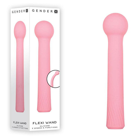 Gender X FLEXI WAND - Pink 16.6 cm USB Rechargeable Vibrator - GX-RS-8904-2