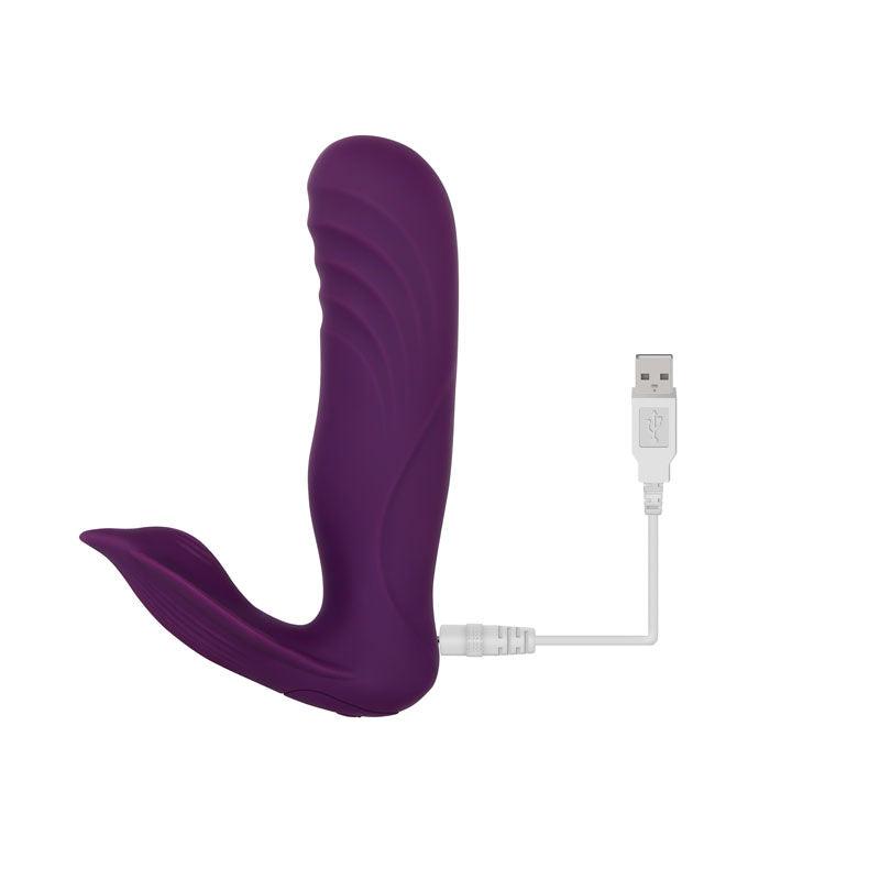 Gender X VELVET HAMMER - Purple USB Rechargeable Wearable Vibe with Remote - GX-RS-8935-2