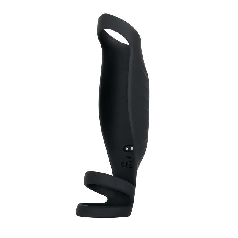 Gender X ROCKETEER - Black USB Rechargeable Vibrating Penis Sleeve - GX-RS-8959-2