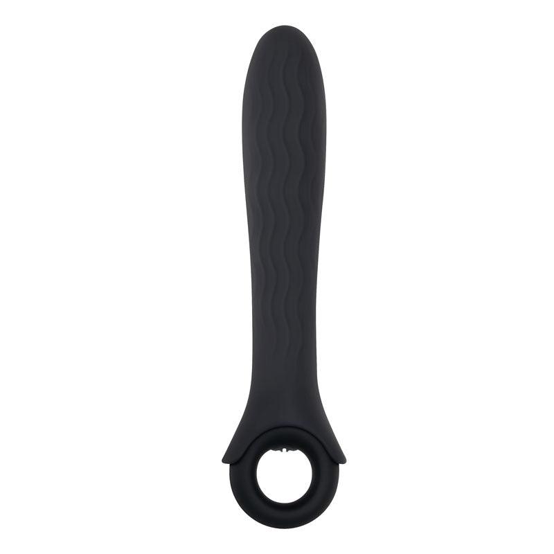 Gender X POWERHOUSE - Black 21.6 cm USB Rechargeable Vibrator - GX-RS-8980-2