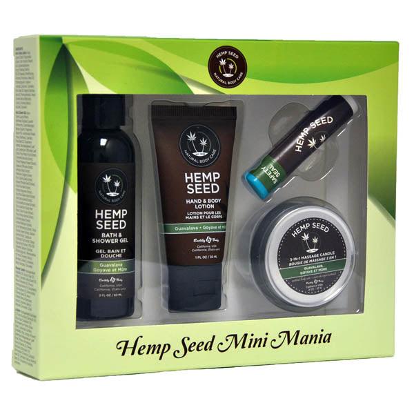 Hemp Seed Mini Mania - Guavalava (Guava & Blackberry) Scented Lotion Kit - 4 Piece Set - HSMM068