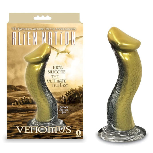 Alien Nation - Venomus - Gold 22.9 cm Snake Fantasy Dong - IC1351