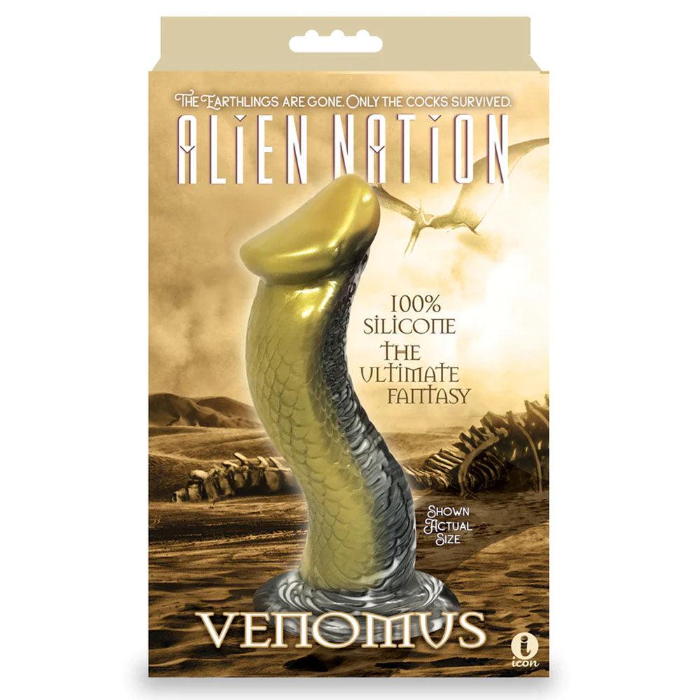 Alien Nation - Venomus - Gold 22.9 cm Snake Fantasy Dong - IC1351