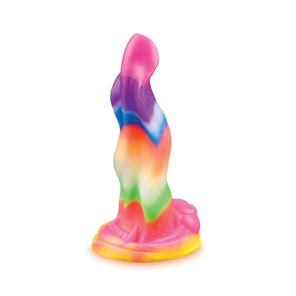 Alien Nation - Lick Of The Lair - Glow in Dark Rainbow 17.8 cm Fantasy Dong - IC1357