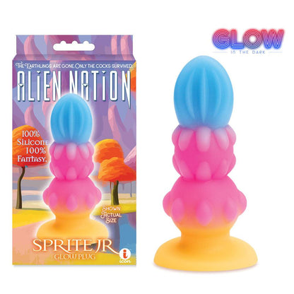 Alien Nation - Sprite Jr. - Glow in Dark Coloured 10.8 cm Fantasy Anal Plug - IC1367