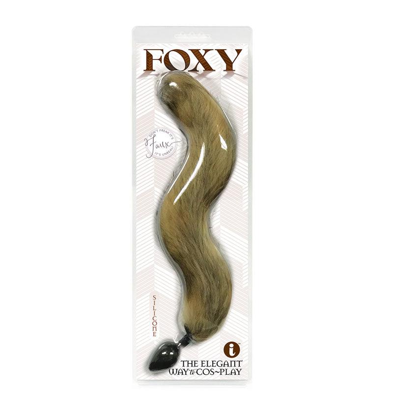 Foxy Fox Tail Silicone Butt Plug - Ginger - 46 cm Tail - IC1403