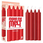 Make Me Melt Drip Candles - Red - Red Hot Drip Candles - 4 Pack - IC2324-2