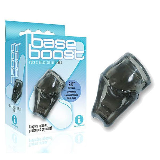 The 9's Base Boost - Black Cock & Ball Sleeve - IC2632-2