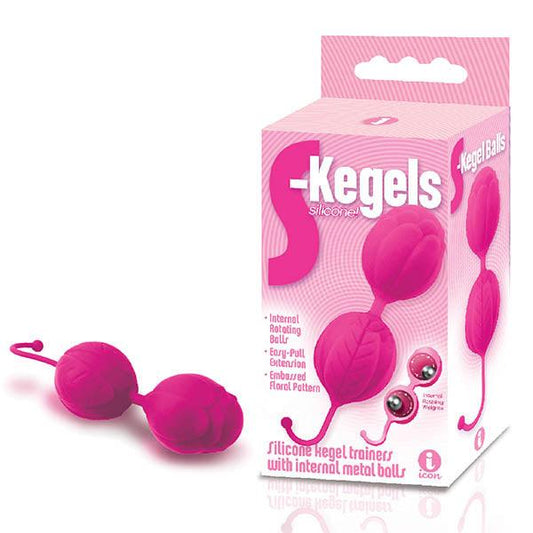 The 9's S-Kegels - Pink Silicone Kegel Balls - IC2666-2