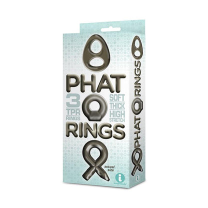 The 9's Phat Rings - Smoke Cock Rings - Set of 3 - IC2673-2