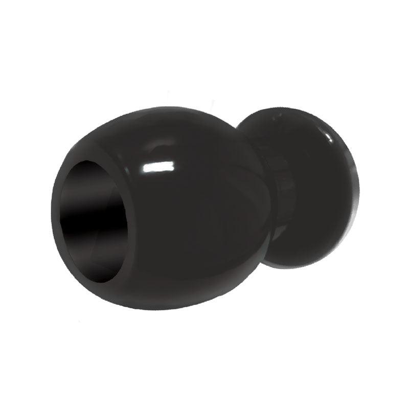 The 9's Port Hole, Hollow Butt Plug - Black Hollow Butt Plug - IC2697