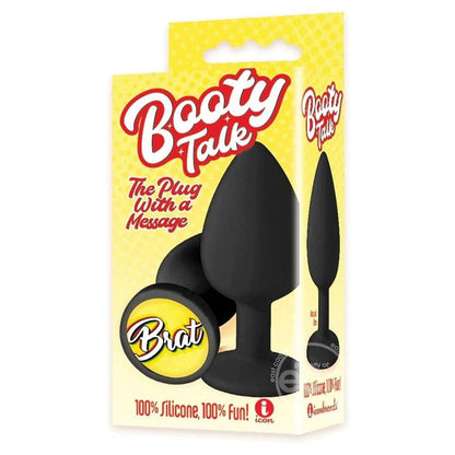 The 9's Booty Talk - Brat - Black Butt Plug - IC2853