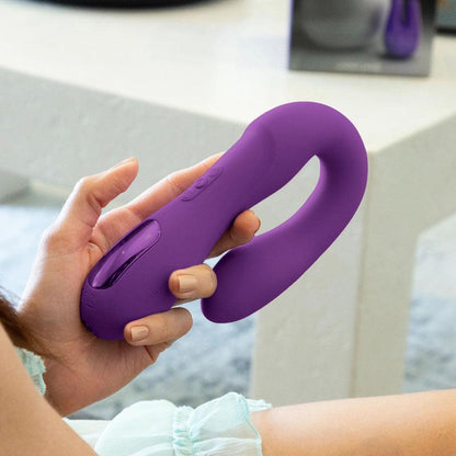 JimmyJane Reflexx Rabbit 1 - Purple USB Rechargeable Dual Vibrator - JJ10303