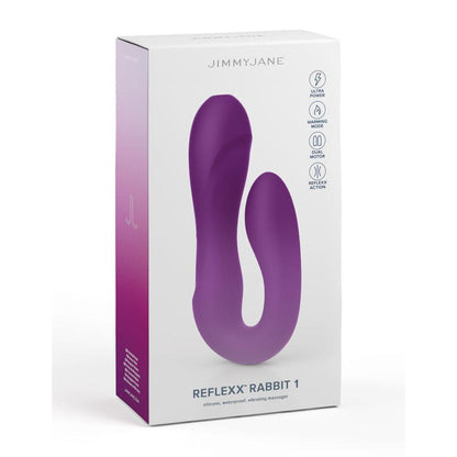 JimmyJane Reflexx Rabbit 1 - Purple USB Rechargeable Dual Vibrator - JJ10303