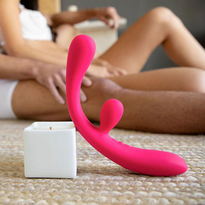 JimmyJane Reflexx Rabbit 3 - Pink 23 cm USB Rechargeable Vibrator - JJ10305