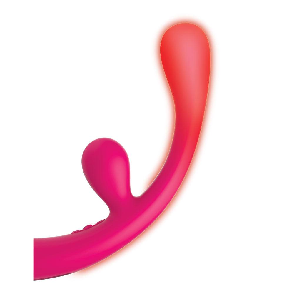 JimmyJane Reflexx Rabbit 3 - Pink 23 cm USB Rechargeable Vibrator - JJ10305