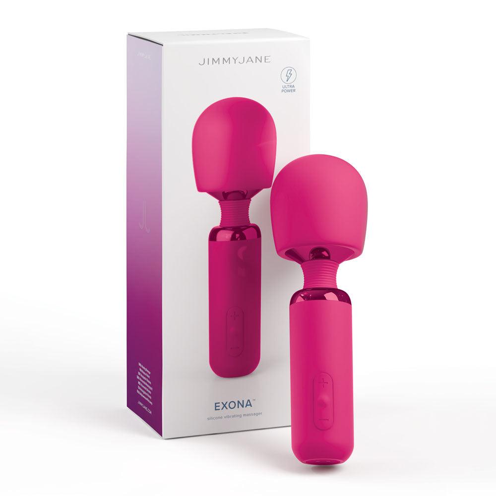 JimmyJane Exona - Pink 18.3 cm USB Rechargeable Massage Wand - JJ10507