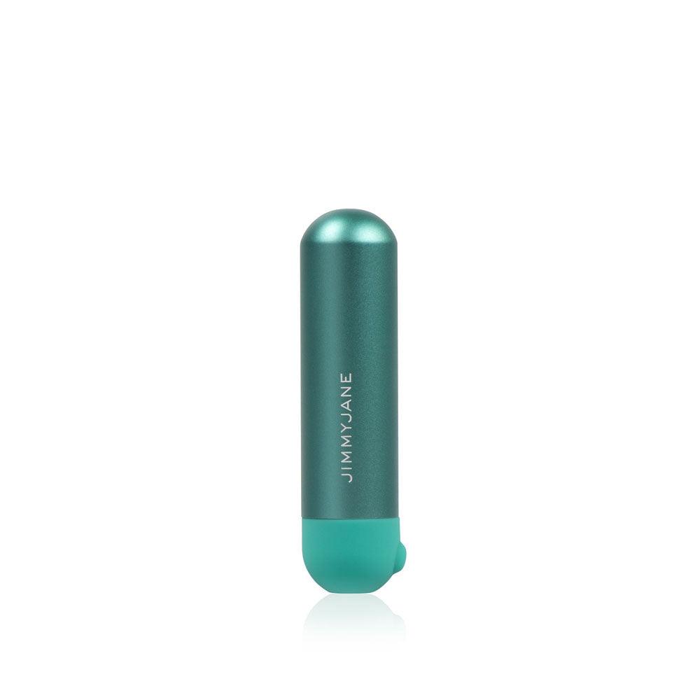 JimmyJane Mini Chroma - Teal - Teal 7.8 cm USB Rechargeable Bullet with Wireless Remote - JJ10513