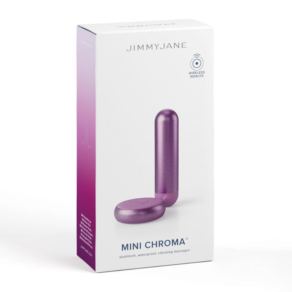 JimmyJane Mini Chroma - Purple - Purple 7.8 cm USB Rechargeable Bullet with Wireless Remote - JJ10514