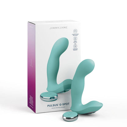 JimmyJane Pulsus G-Spot - Teal 15 cm USB Rechargeable Vibrator with Wireless Remote - JJ10551