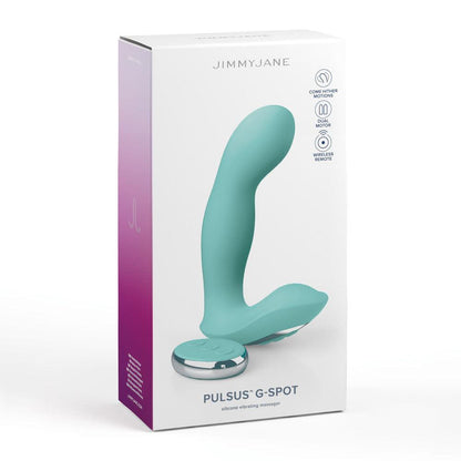 JimmyJane Pulsus G-Spot - Teal 15 cm USB Rechargeable Vibrator with Wireless Remote - JJ10551