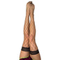 Kixies MICHELLE Large Diamond Black Fishnet Thigh Highs - Black - Size A - KX1324A