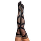 Kixies JACKIE Black Ballet Thigh Highs - Black - Size A - KX1349A