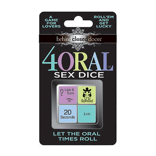 Behind Closed Doors - 4 Oral Sex Dice - Lovers Dice Game - LGBCD.016