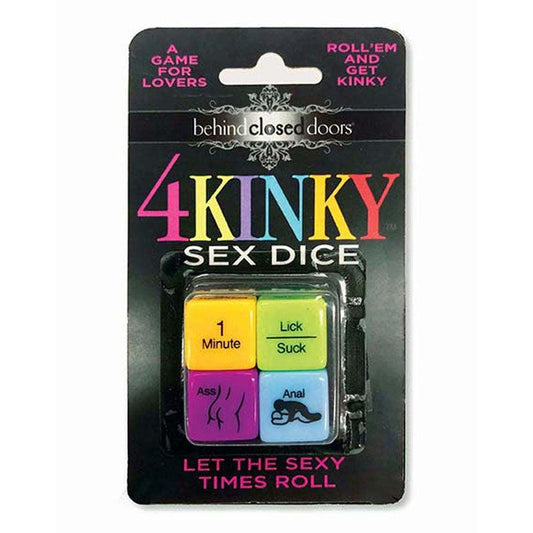 Behind Closed Doors - 4 Kinky Sex Dice - Dice Game for Couples - LGBCD.022