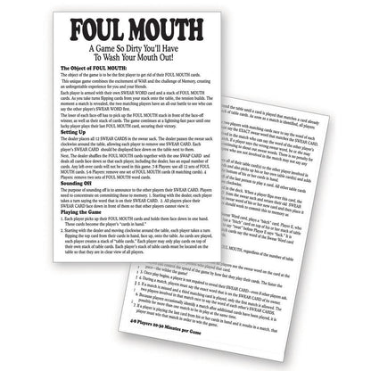 Foul Mouth - Novelty Card Game - LGBG.118