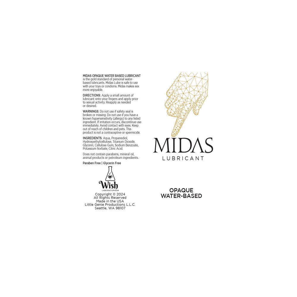 Midas Opaque Water Based Lubricant - 118 ml - Water Based Cum Lube - 118 ml - LGBT.208