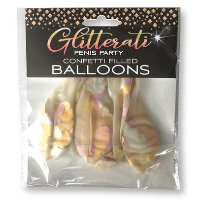 Glitterati - Confetti Balloons - Party Balloons - 5 Pack - LGCP.1032