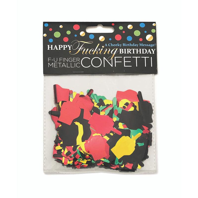 Happy Fucking Birthday FU Finger Confetti - Party Decoration - LGCP.1054