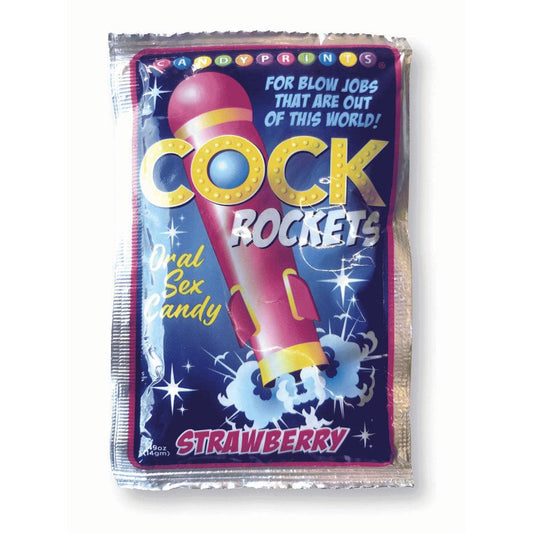 Cock Rockets - Strawberry - Strawberry Flavoured Oral Sex Candy - 15 grams - LGCP.1085