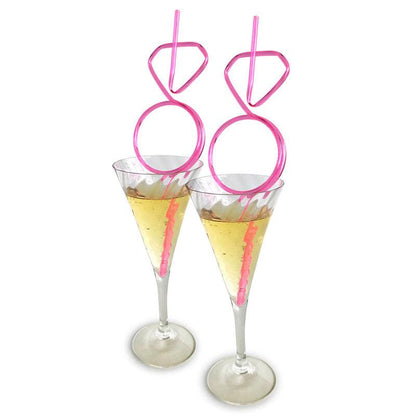 Glitterati - Diamond Straw Set - Hens Party Novelty - Set of 8 - LGCP.1089