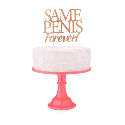 Glitterati Same Penis Forever Cake Topper - Hen's Party Topper - LGCP.1099