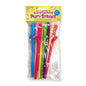 Super Fun Penis Party Straws - Coloured - Multi Coloured Dicky Straws - 8 Pack - LGCP.1111