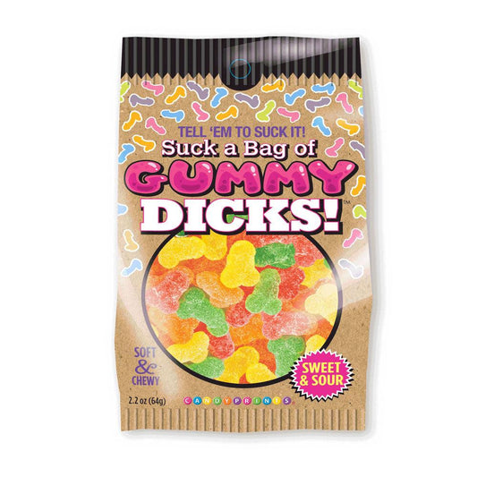 Suck A Bag Of Gummy Dicks! - Gummy Pecker Lollies - 64 grams - LGCP.1120