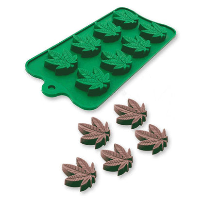 Cannabis Silicone Weed Leaf Ice Mould - Makes 8 Ice Leaves - LGCP.1127