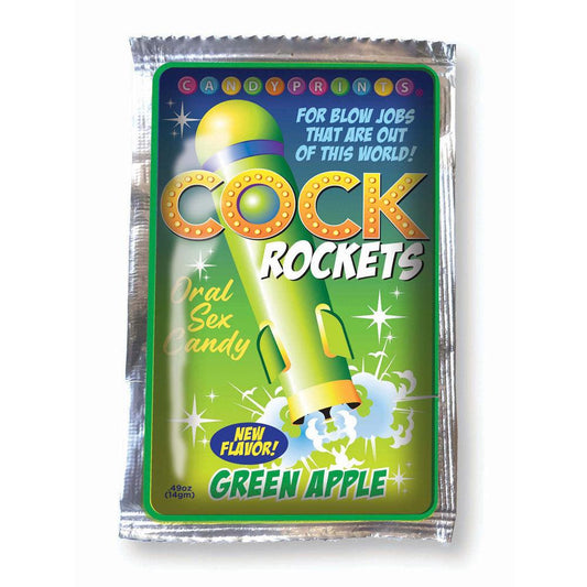 Cock Rockets - Green Apple - Green Apple Flavoured Oral Sex Candy - 15 grams - LGCP.1165